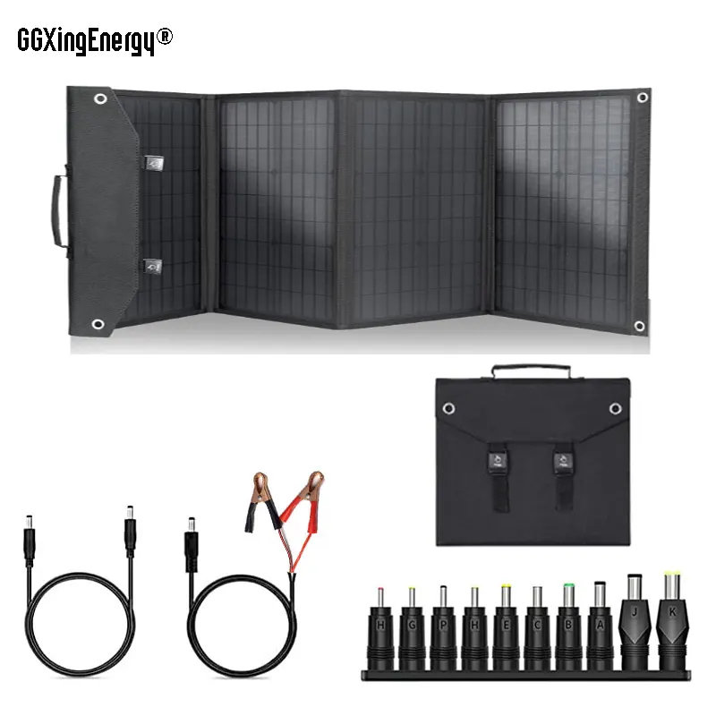 Painel Solar Dobrável Monocristalino de 100 Watts